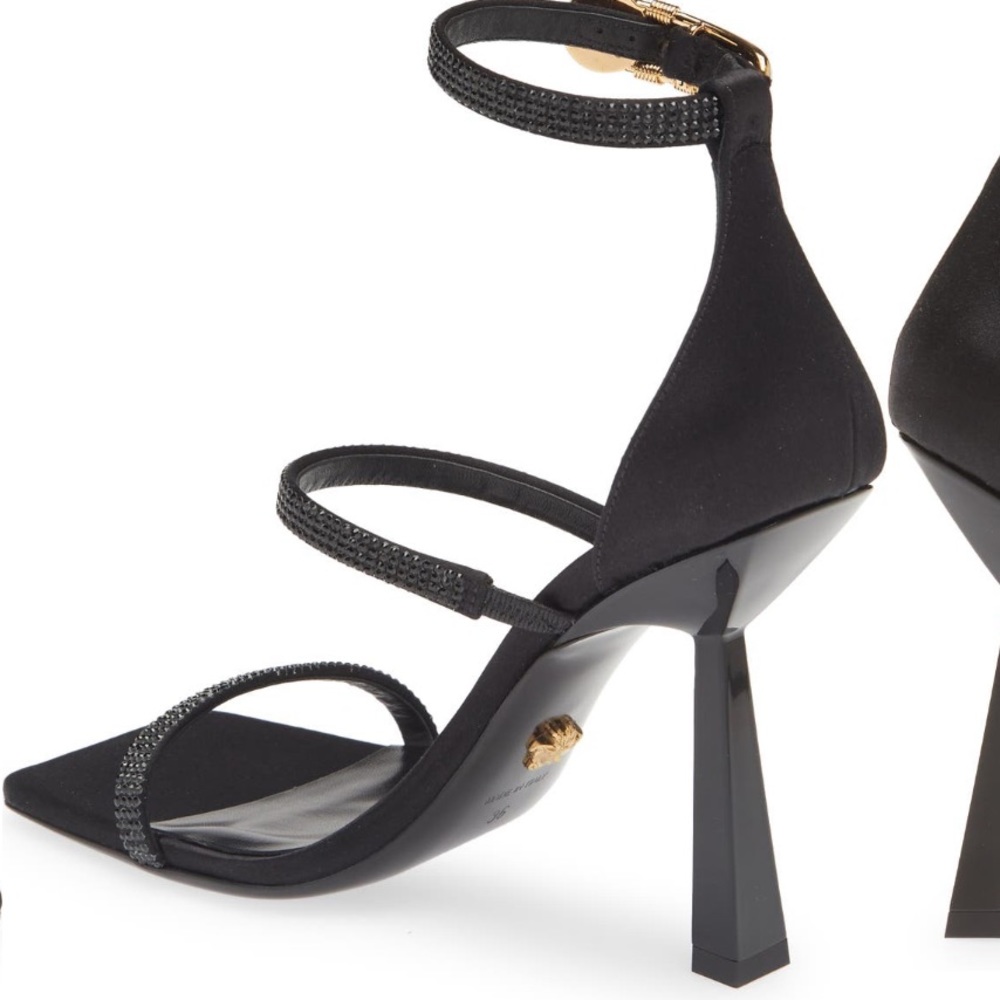 Elegant Black Strappy Heels